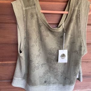 Daily Practice by Anthropologie Upbeat Muscle Tee XL Green